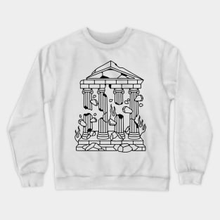 Art of destruction hate burning temple rome fire flames Crewneck Sweatshirt